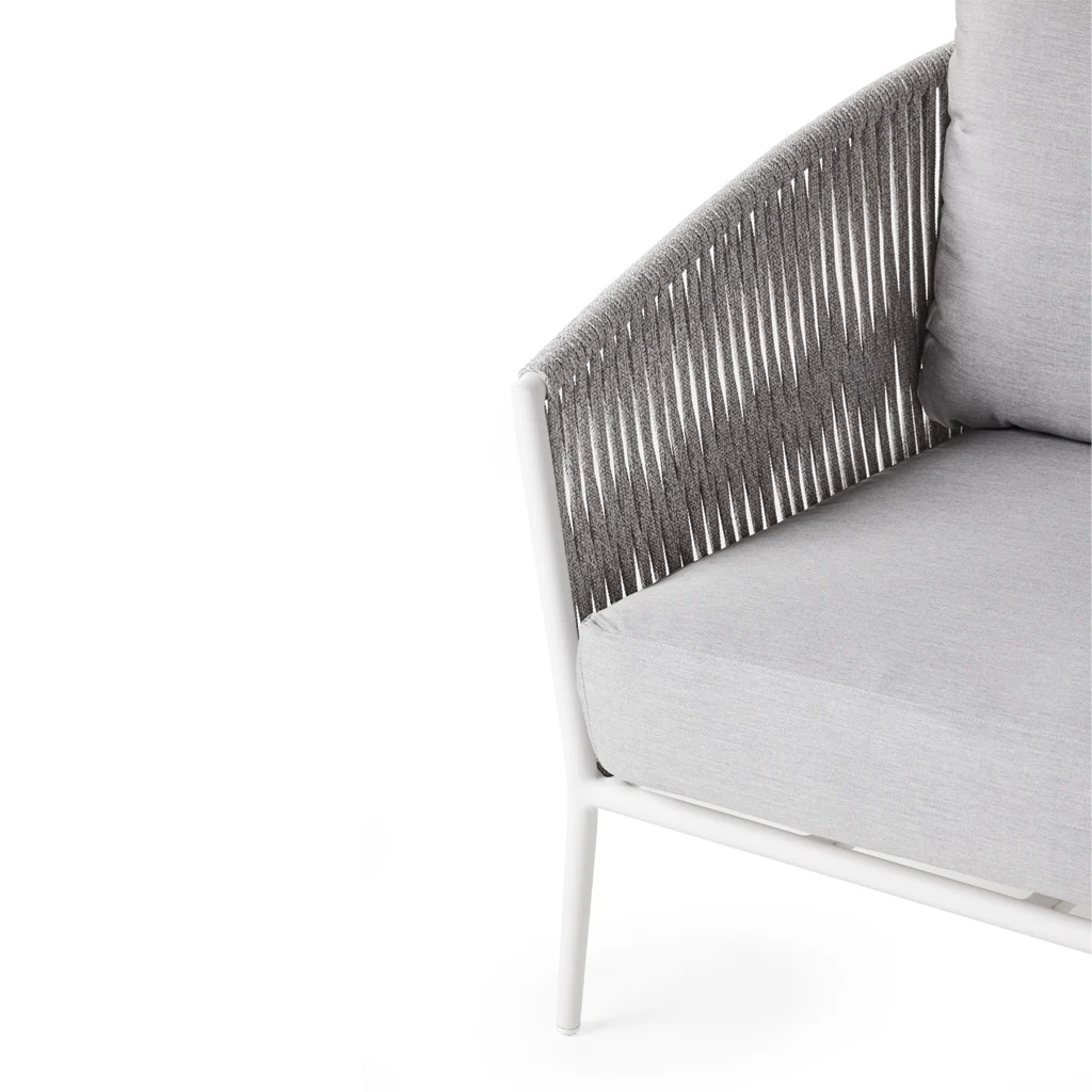 Nusa Sofa in White Aluminum thumbnail 3