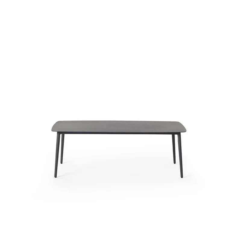 Nusa Coffee Table in Charcoal Aluminum