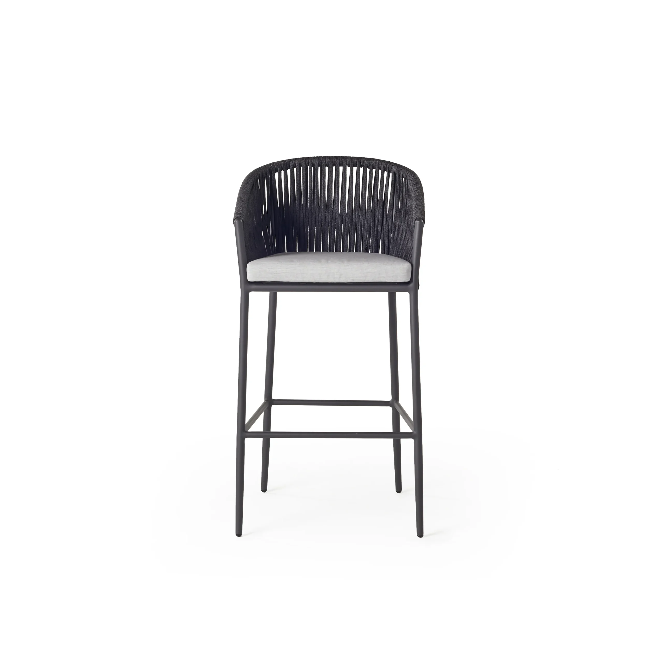 Nusa Bar Chair in Charcoal Aluminum thumbnail 4
