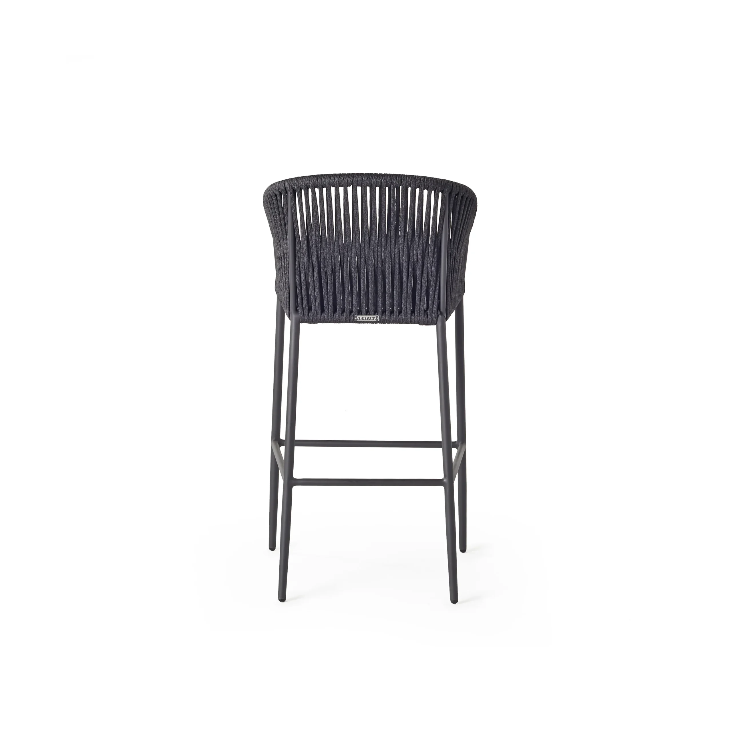 Nusa Bar Chair in Charcoal Aluminum thumbnail 2