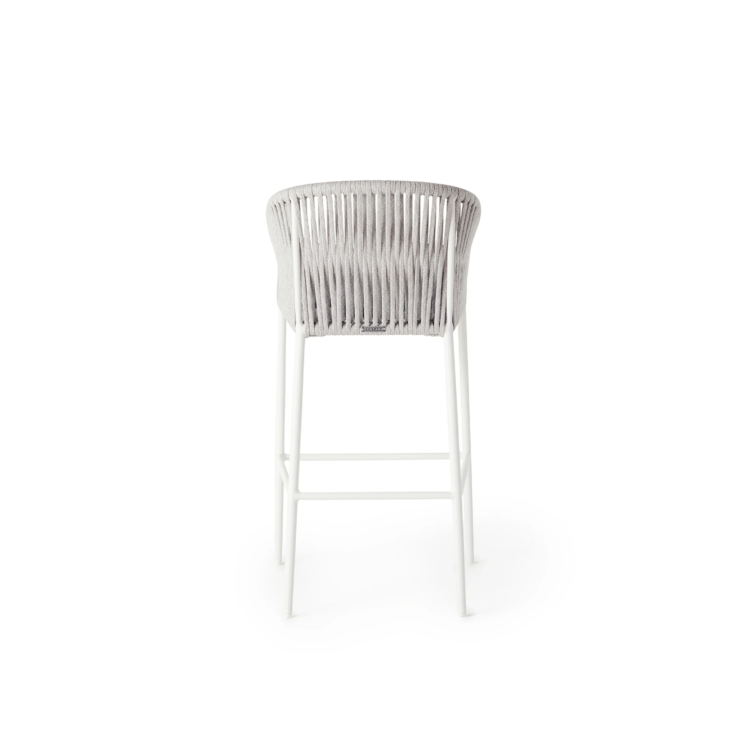 Nusa Bar Chair in White Aluminum thumbnail 3
