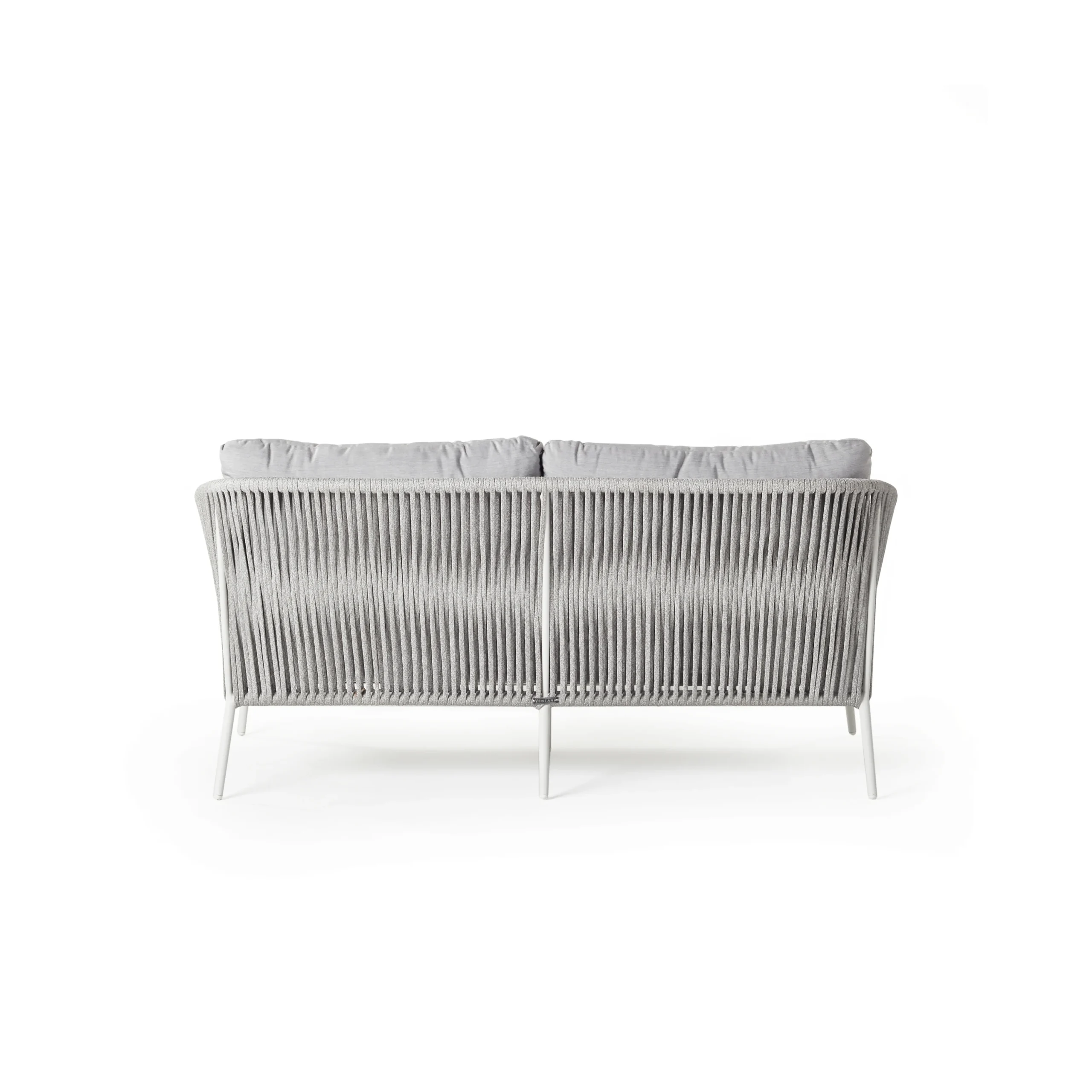 Nusa Loveseat in White Aluminum thumbnail 2