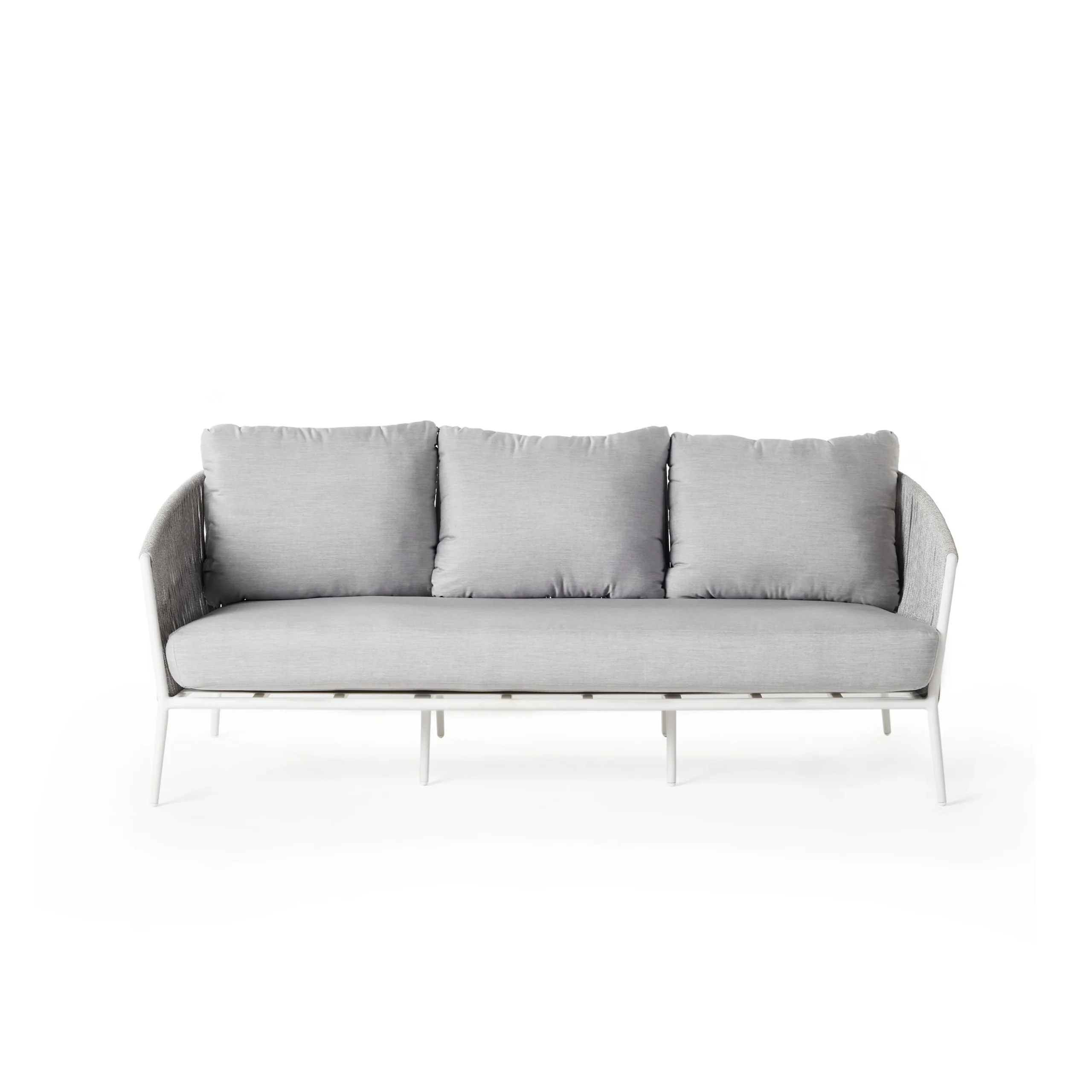 Nusa Sofa in White Aluminum