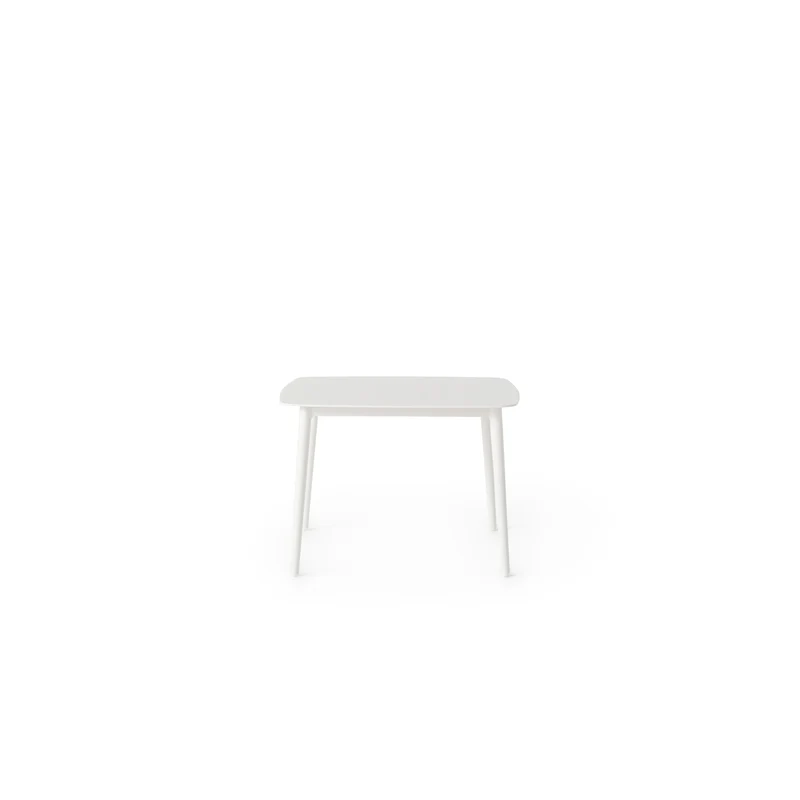 Nusa Side Table in White Aluminum