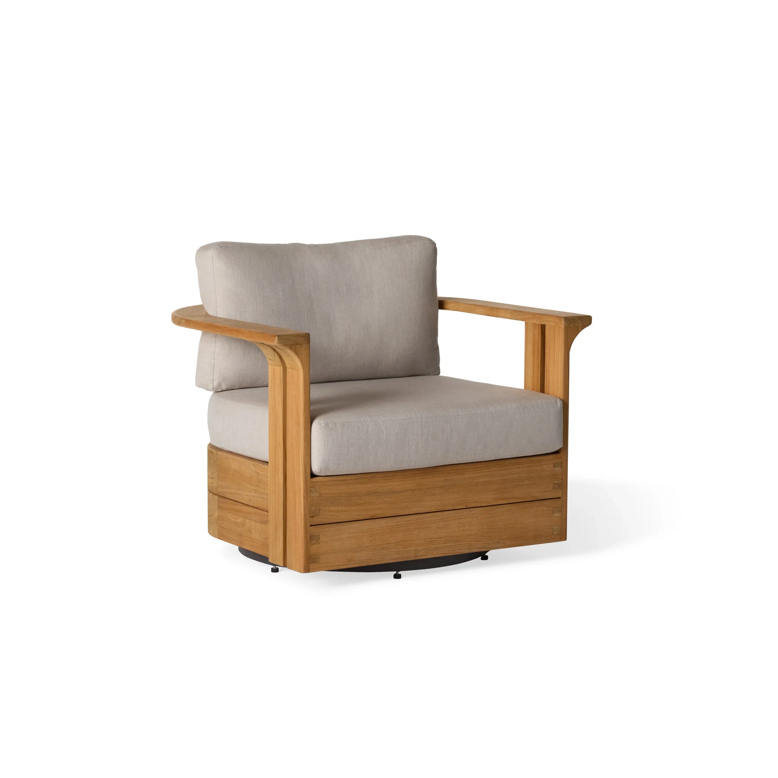 Haven Swivel Lounge Chair in Teak thumbnail 4