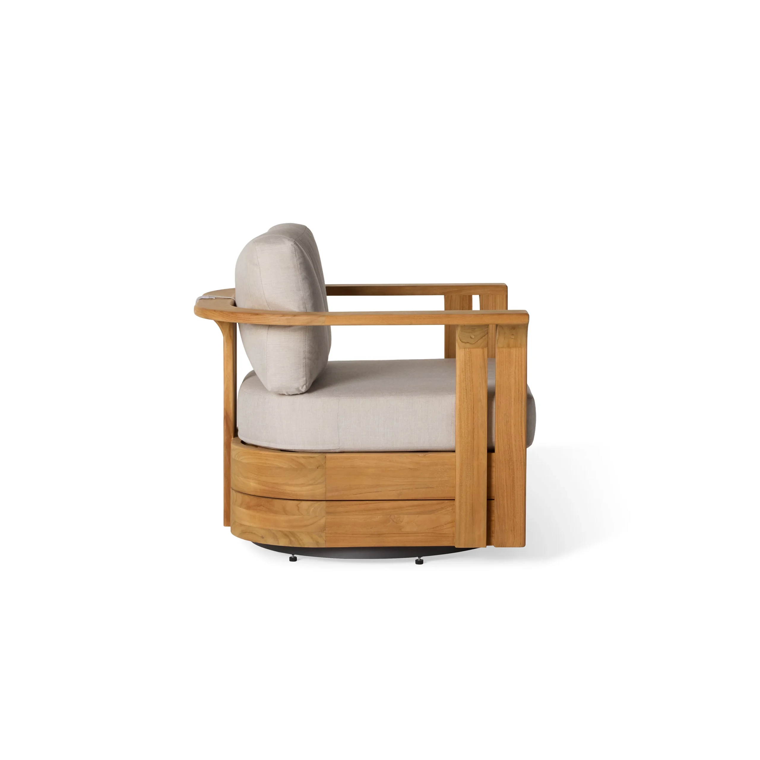 Haven Swivel Lounge Chair in Teak thumbnail 3